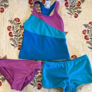 Three-piece Land’s End tankini set